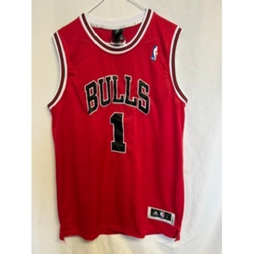 Adidas Chicago Bulls Derrick Rose 1 NBA Jersey Red Mens Large Length +2 Swingman